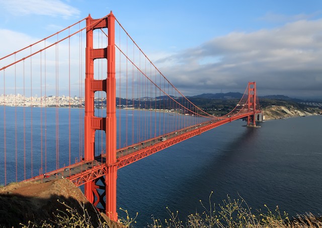 留学先の米サンフランシスコの象徴「ゴールデンゲート･ブリッジ」。