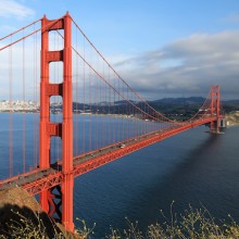 留学先の米サンフランシスコの象徴「ゴールデンゲート･ブリッジ」。